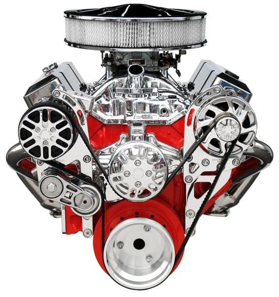 Chevy Small Block Victory Series Kit with Alternator and A/C
