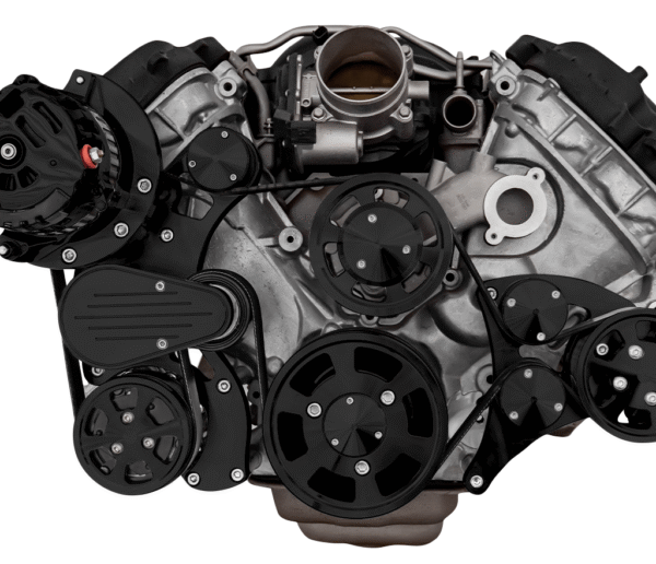 Stealth Black Ford Coyote 5.0L All Inclusive Compact Wraptor Serpentine System