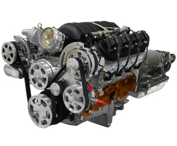 GM LS Compatible 427 c.i. Engine and 4L65-70E Automatic Transmission - 625 HP - Standard Edition Builder Series with Natural Pulley Kit - Fuel Injected