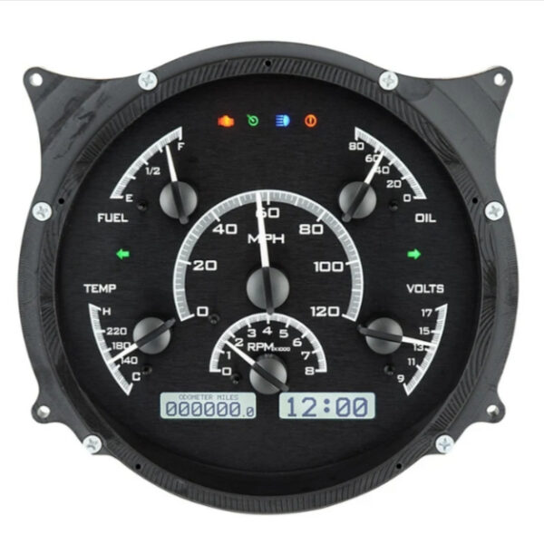 Dakota Digital VHX-61-66 F100 Pick Up Black with White VHX-61F-PU-K-W